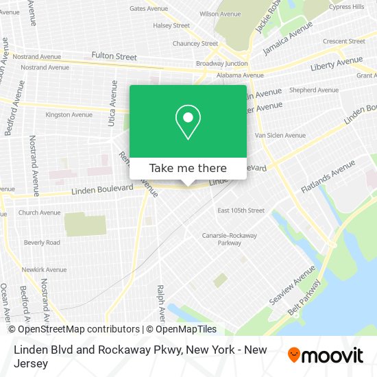 Linden Blvd and Rockaway Pkwy map