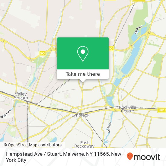 Mapa de Hempstead Ave / Stuart, Malverne, NY 11565