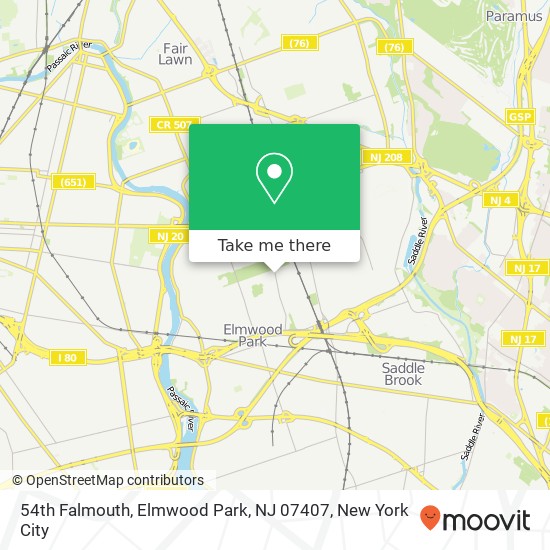54th Falmouth, Elmwood Park, NJ 07407 map