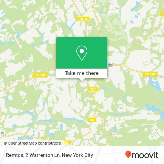 Remtcs, 2 Warrenton Ln map