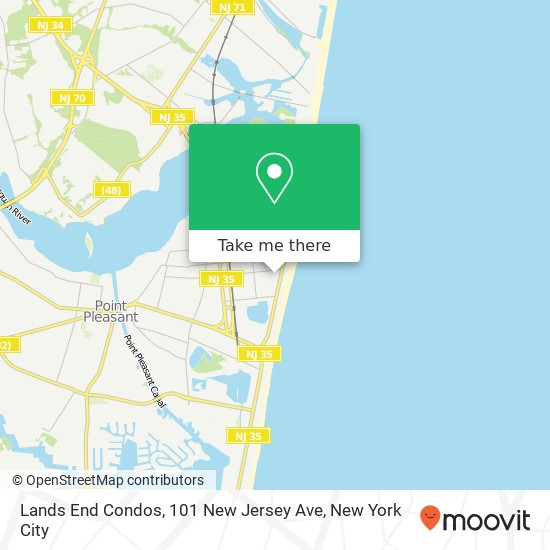 Lands End Condos, 101 New Jersey Ave map