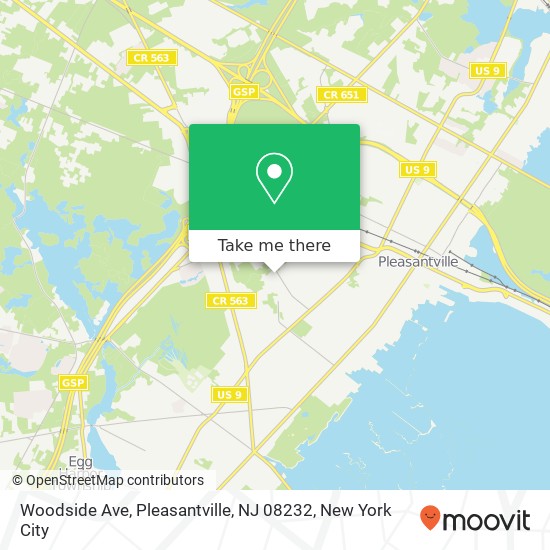 Woodside Ave, Pleasantville, NJ 08232 map