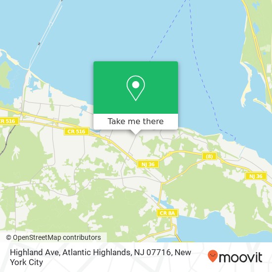 Highland Ave, Atlantic Highlands, NJ 07716 map