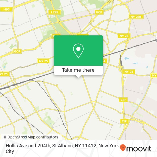 Mapa de Hollis Ave and 204th, St Albans, NY 11412