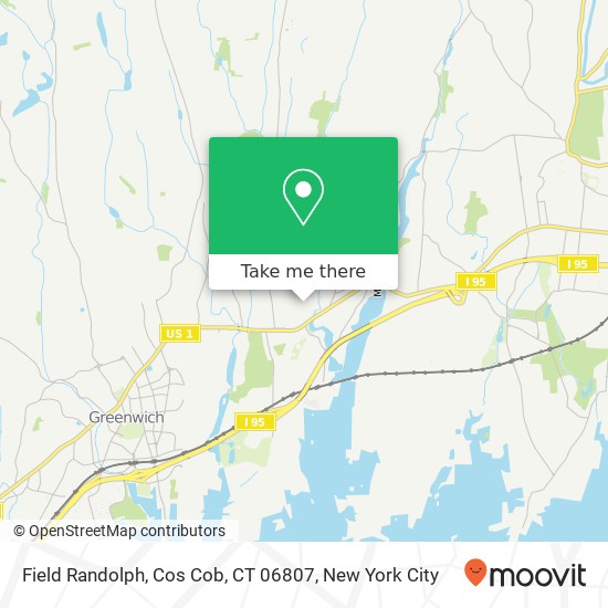 Mapa de Field Randolph, Cos Cob, CT 06807