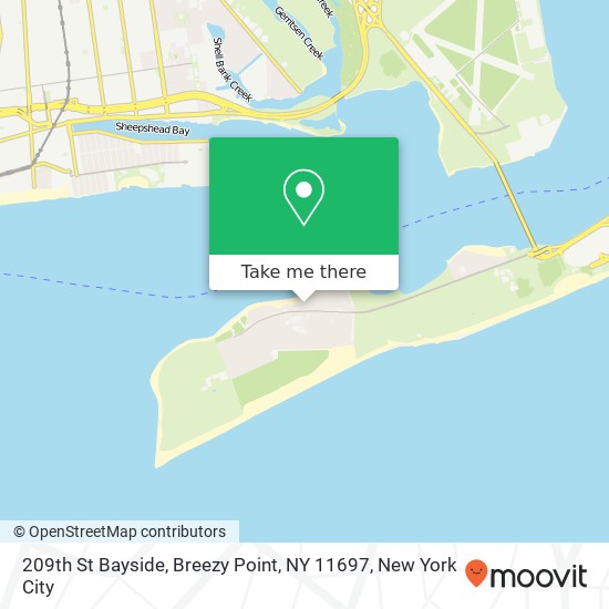 209th St Bayside, Breezy Point, NY 11697 map