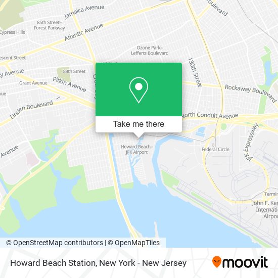 Howard Beach Station map
