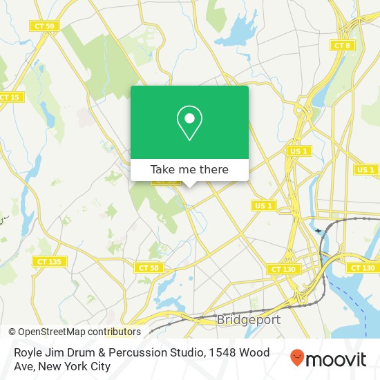 Mapa de Royle Jim Drum & Percussion Studio, 1548 Wood Ave
