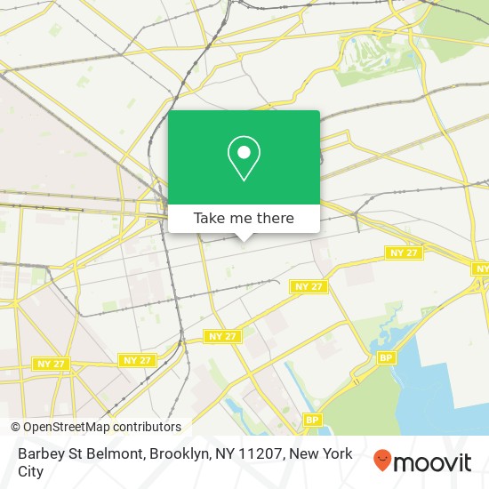 Barbey St Belmont, Brooklyn, NY 11207 map