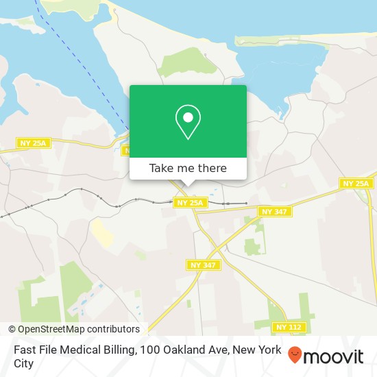 Mapa de Fast File Medical Billing, 100 Oakland Ave