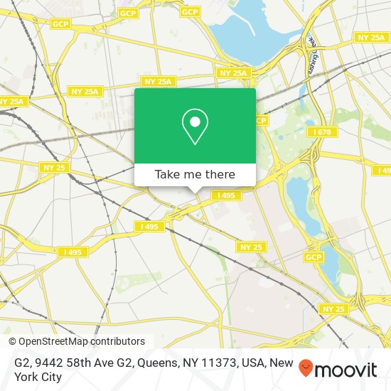 Mapa de G2, 9442 58th Ave G2, Queens, NY 11373, USA