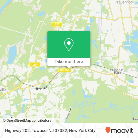Mapa de Highway 202, Towaco, NJ 07082