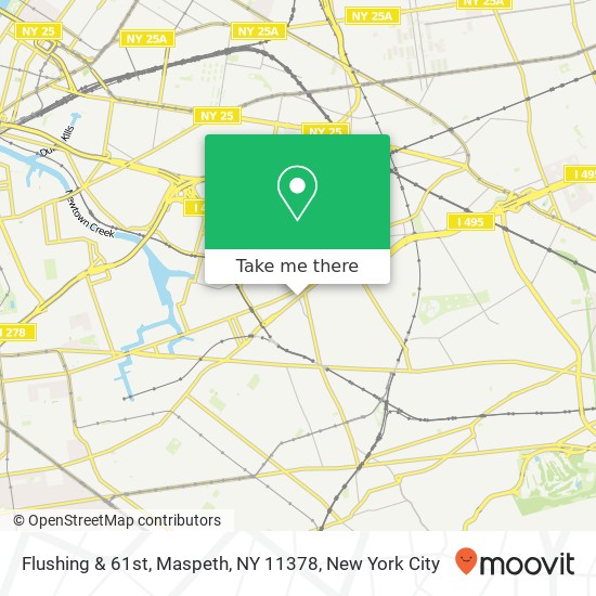 Flushing & 61st, Maspeth, NY 11378 map