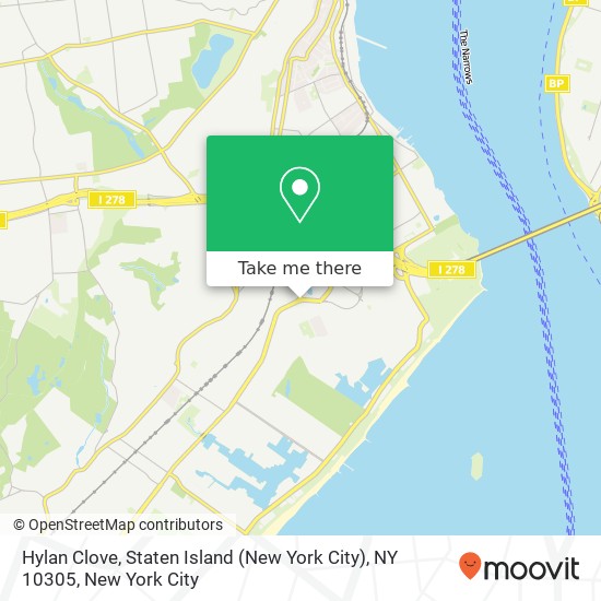 Hylan Clove, Staten Island (New York City), NY 10305 map