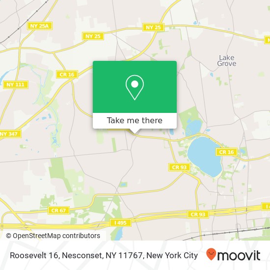 Roosevelt 16, Nesconset, NY 11767 map