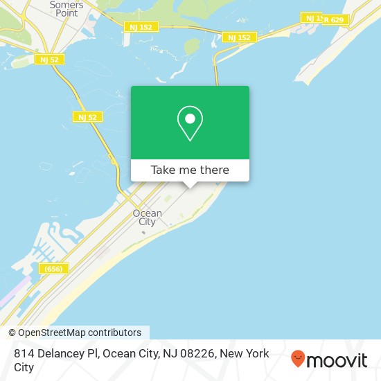 814 Delancey Pl, Ocean City, NJ 08226 map