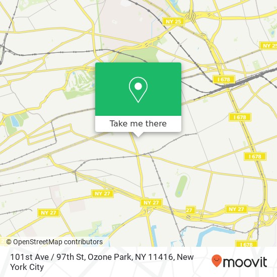 101st Ave / 97th St, Ozone Park, NY 11416 map