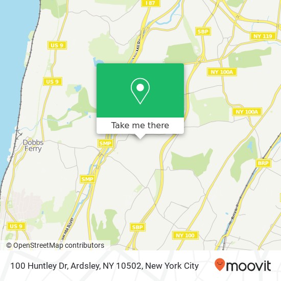 100 Huntley Dr, Ardsley, NY 10502 map