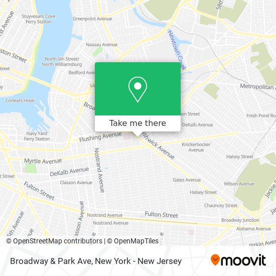 Mapa de Broadway & Park Ave