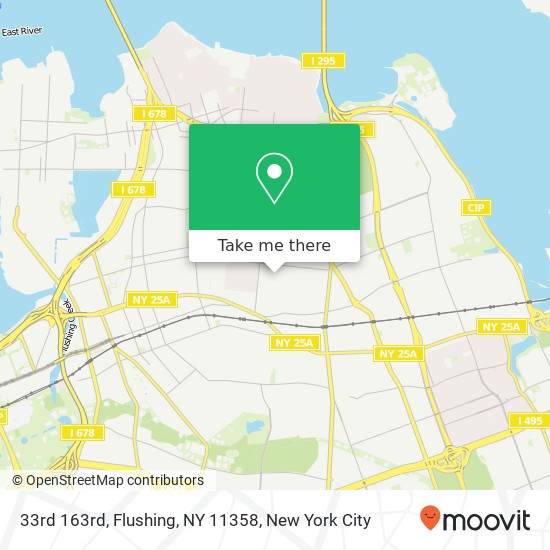 Mapa de 33rd 163rd, Flushing, NY 11358
