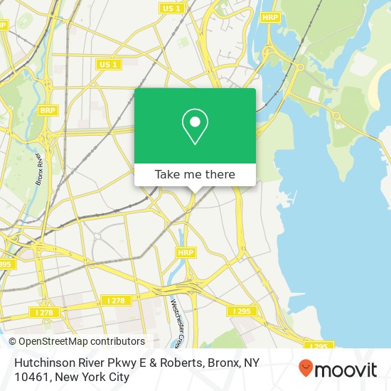 Mapa de Hutchinson River Pkwy E & Roberts, Bronx, NY 10461