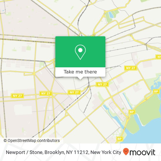 Mapa de Newport / Stone, Brooklyn, NY 11212