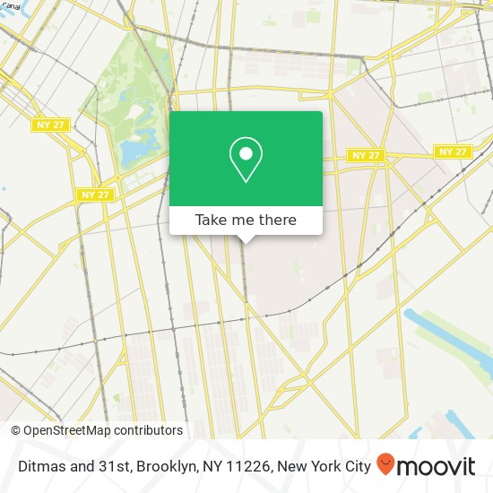 Mapa de Ditmas and 31st, Brooklyn, NY 11226