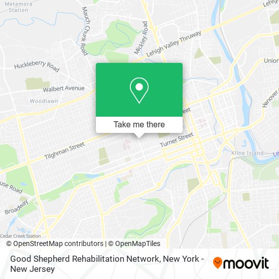 Good Shepherd Rehabilitation Network map