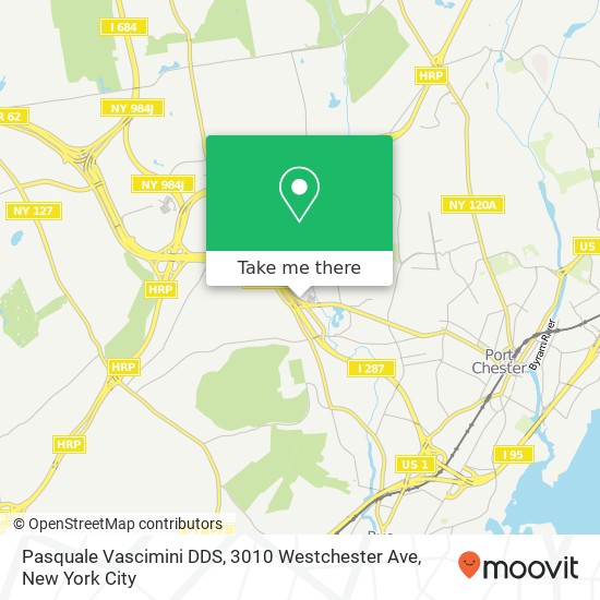 Mapa de Pasquale Vascimini DDS, 3010 Westchester Ave