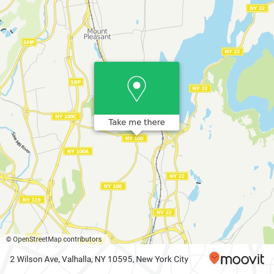 Mapa de 2 Wilson Ave, Valhalla, NY 10595