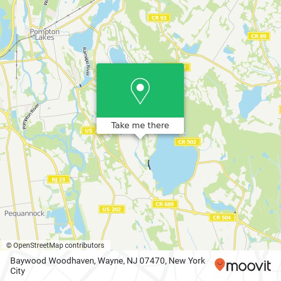 Baywood Woodhaven, Wayne, NJ 07470 map