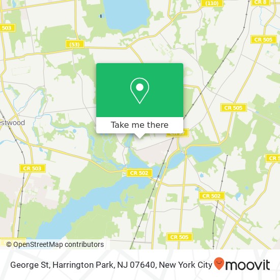 George St, Harrington Park, NJ 07640 map