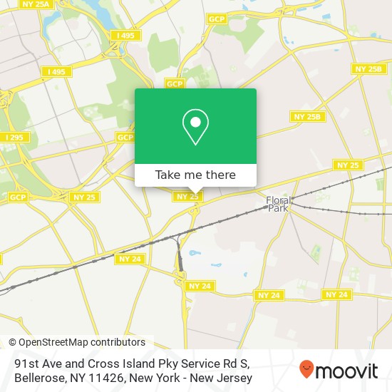 Mapa de 91st Ave and Cross Island Pky Service Rd S, Bellerose, NY 11426