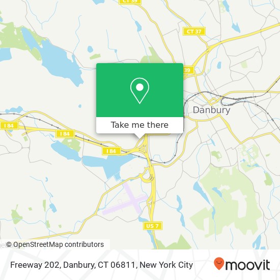 Freeway 202, Danbury, CT 06811 map