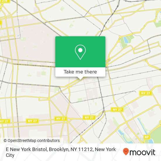 E New York Bristol, Brooklyn, NY 11212 map