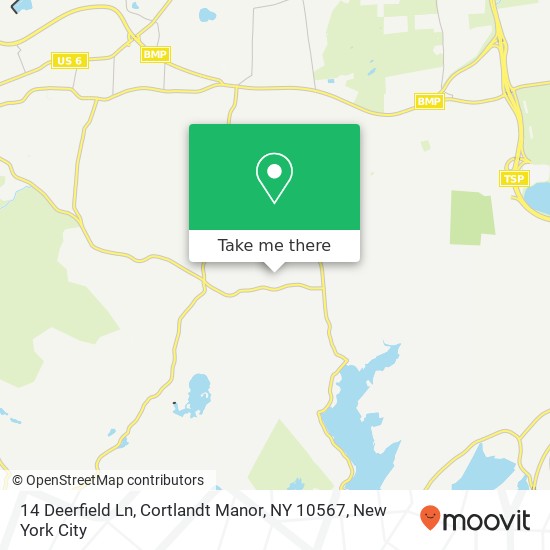Mapa de 14 Deerfield Ln, Cortlandt Manor, NY 10567