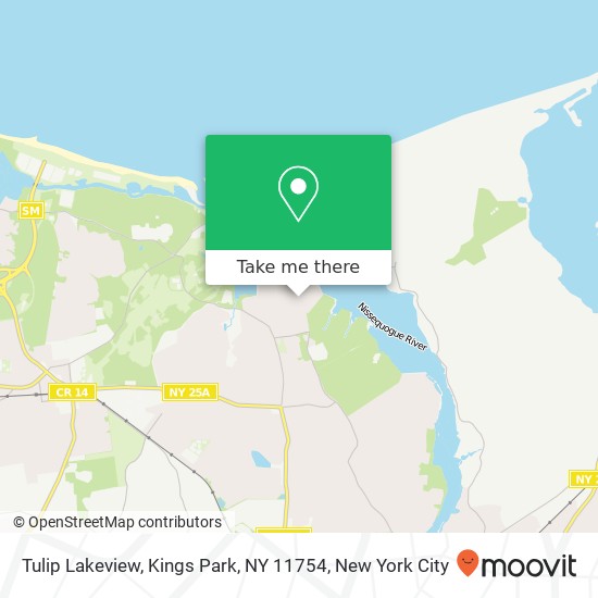 Mapa de Tulip Lakeview, Kings Park, NY 11754