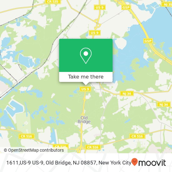 Mapa de 1611,US-9 US-9, Old Bridge, NJ 08857