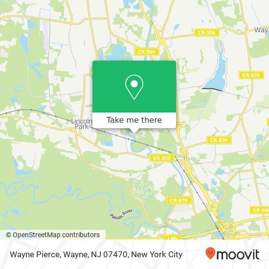 Wayne Pierce, Wayne, NJ 07470 map
