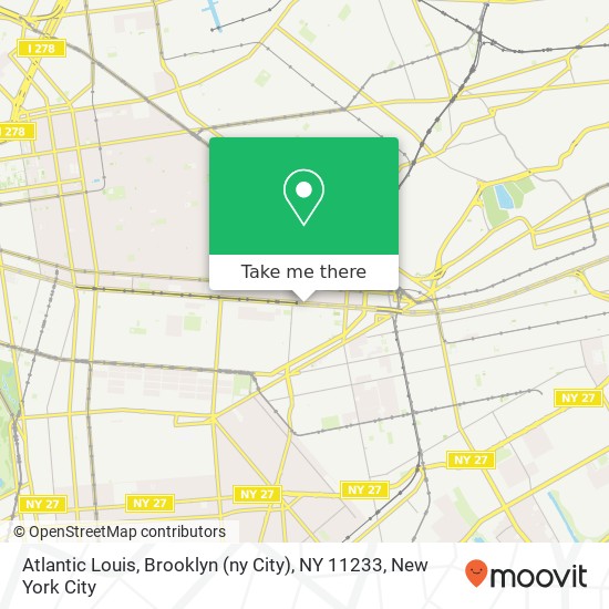 Atlantic Louis, Brooklyn (ny City), NY 11233 map