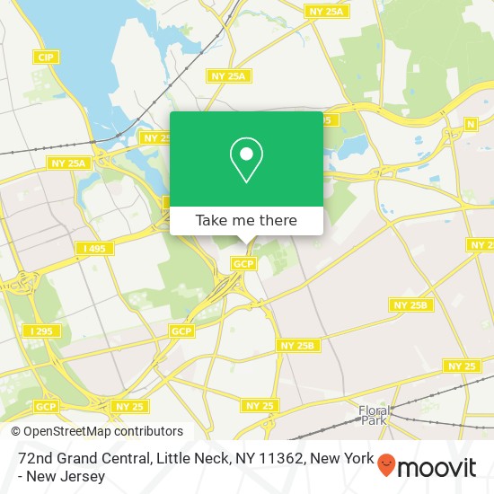 Mapa de 72nd Grand Central, Little Neck, NY 11362