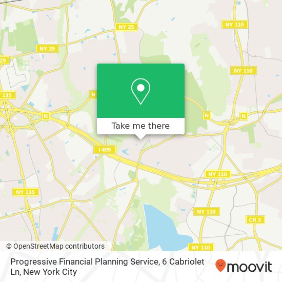 Mapa de Progressive Financial Planning Service, 6 Cabriolet Ln