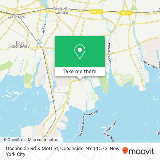 Mapa de Oceanside Rd & Mott St, Oceanside, NY 11572