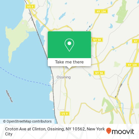 Mapa de Croton Ave at Clinton, Ossining, NY 10562