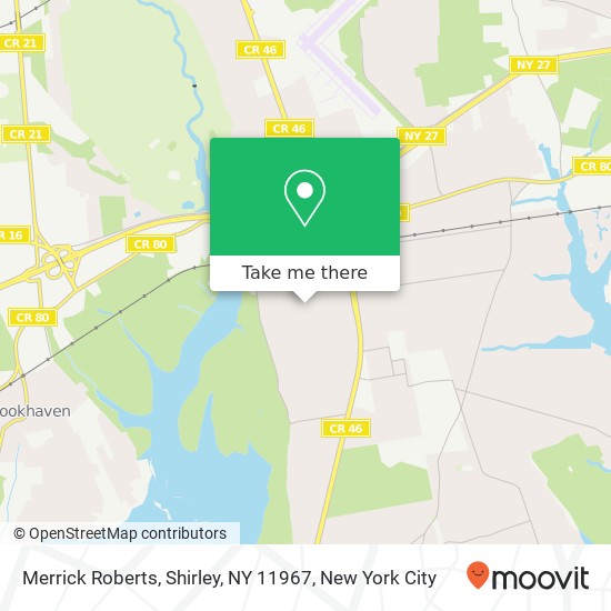 Merrick Roberts, Shirley, NY 11967 map