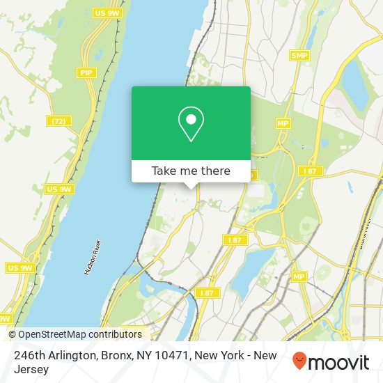 246th Arlington, Bronx, NY 10471 map