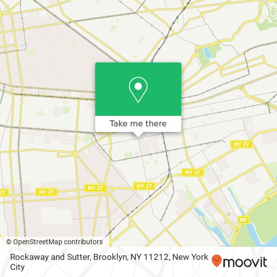 Mapa de Rockaway and Sutter, Brooklyn, NY 11212