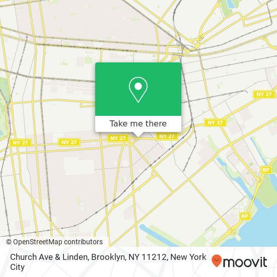 Church Ave & Linden, Brooklyn, NY 11212 map