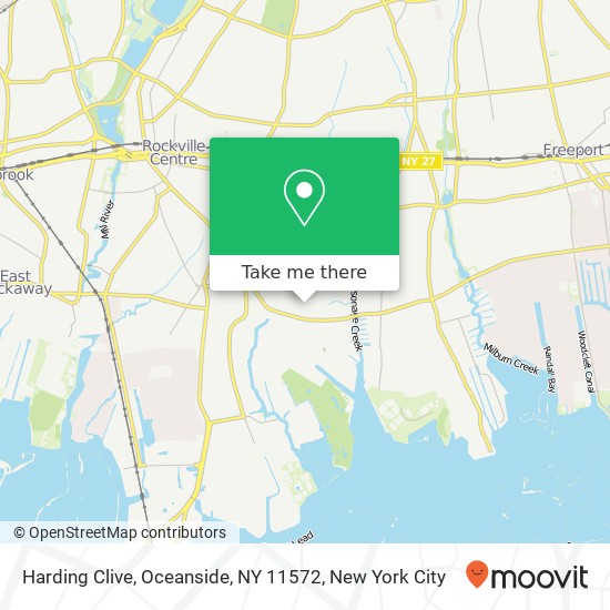 Harding Clive, Oceanside, NY 11572 map