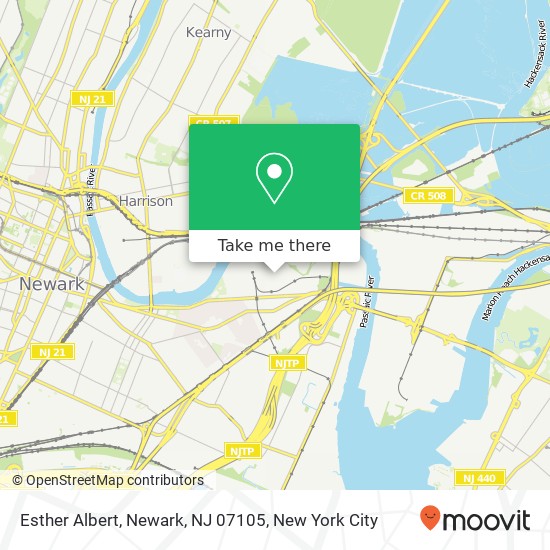 Esther Albert, Newark, NJ 07105 map